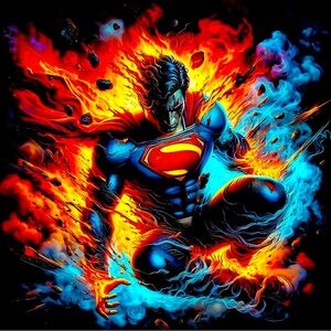 Marvel Avengers Superman 100% printed on t-shirt